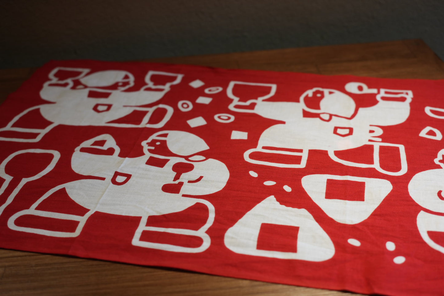 手ぬぐい『カンフー割烹着』〈金沢おみそしる倶楽部オリジナル〉注染